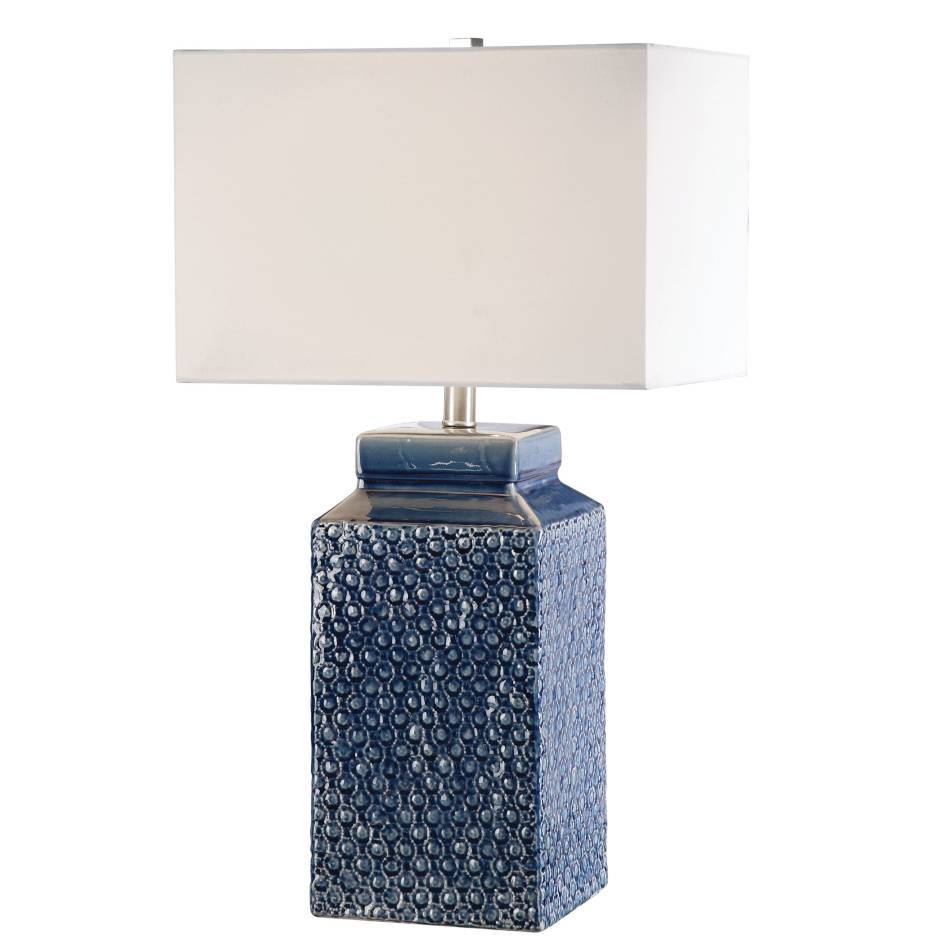 Uttermost Pero Sapphire Blue Lamp | Modishstore | Table Lamps-2