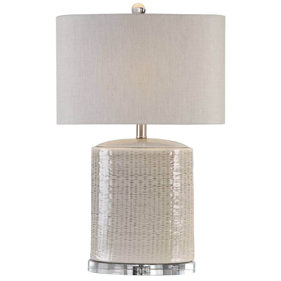 Uttermost Modica Taupe Ceramic Lamp | Modishstore | Table Lamps-2