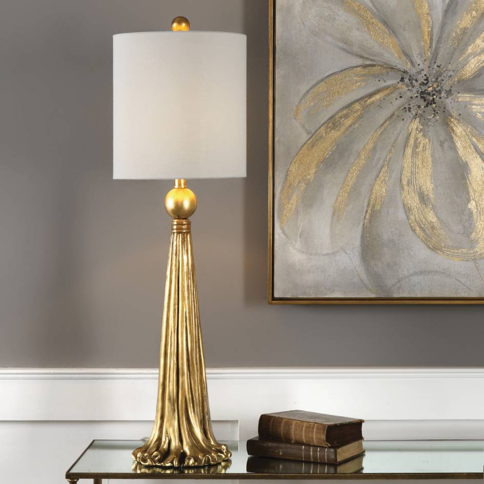 Uttermost Paravani Metallic Gold Lamp | Modishstore | Table Lamps-4