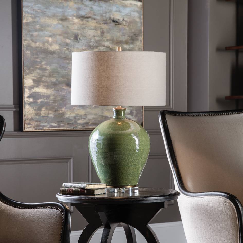 Uttermost Elva Emerald Table Lamp | Modishstore | Table Lamps-3