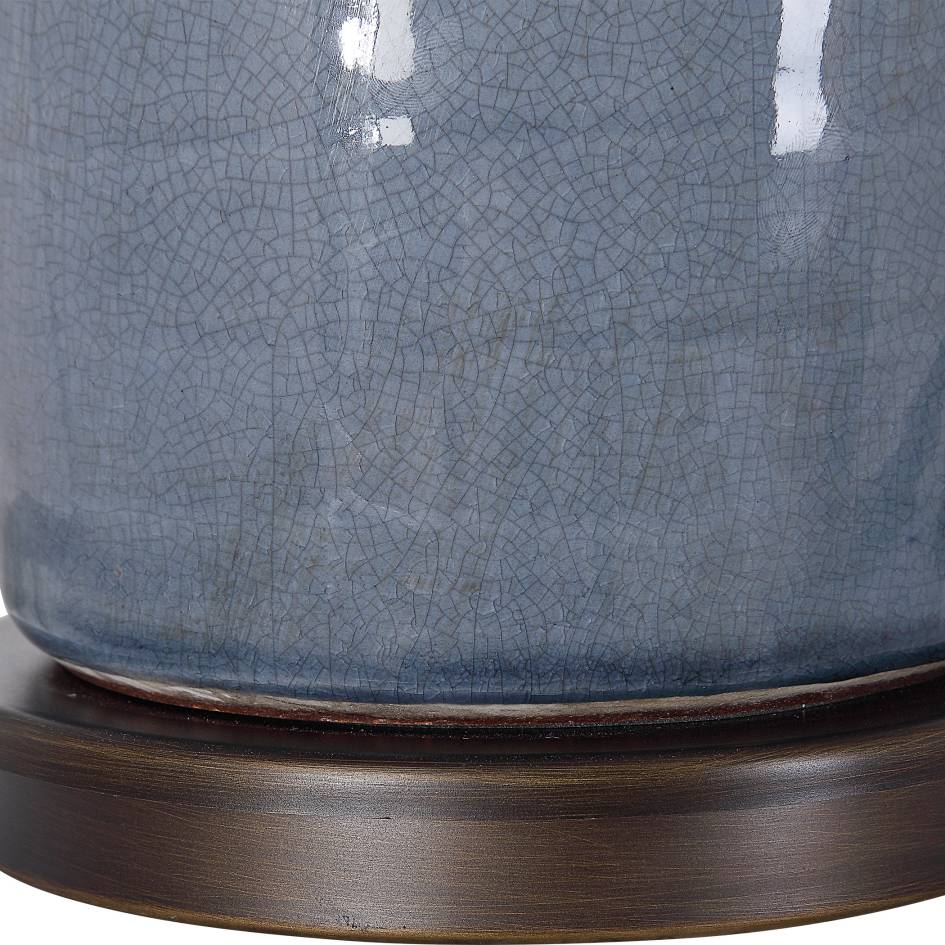 Uttermost Vicente Slate Blue Table Lamp | Modishstore | Table Lamps-6
