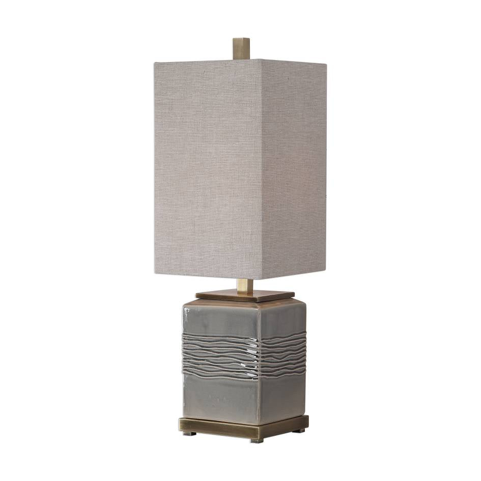 Uttermost Covey Gray Glaze Buffet Lamp | Modishstore | Table Lamps-4