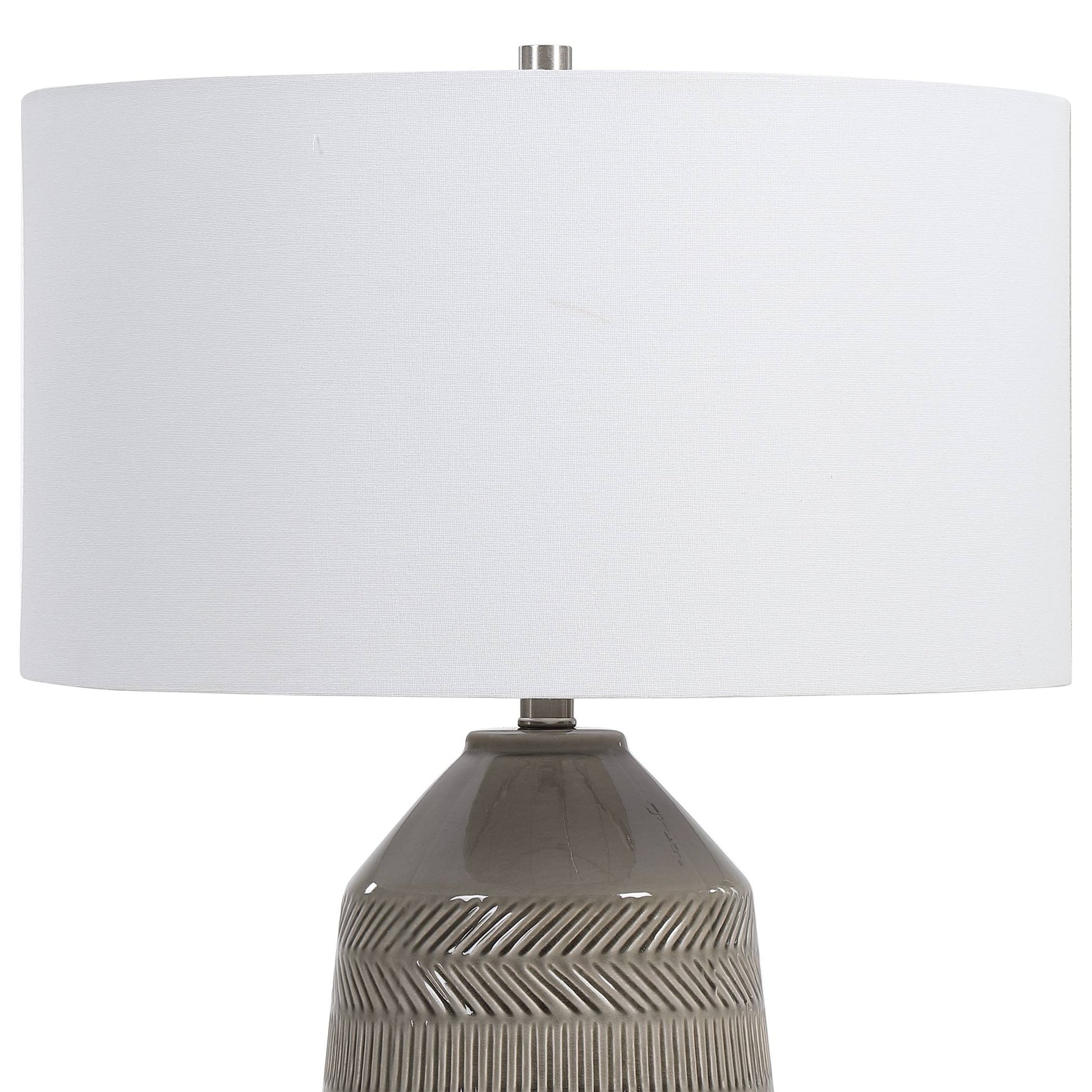 Uttermost Rewind Gray Table Lamp | Modishstore | Table Lamps-4