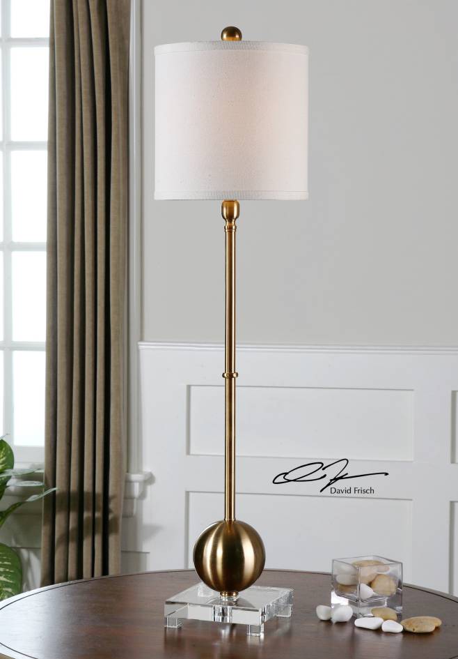 Uttermost Laton Brass Buffet Lamp | Modishstore | Table Lamps-5