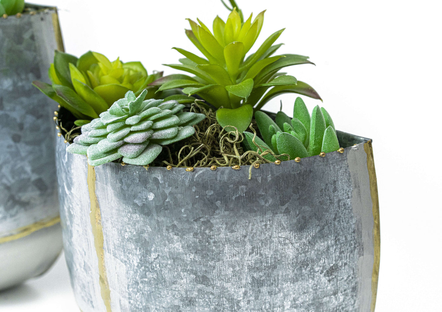 Briza Pocket Wall Hanging or Tabletop Planters, Set of 3 by Artisan Living | Planters, Troughs & Cachepots | Modishstore-3
