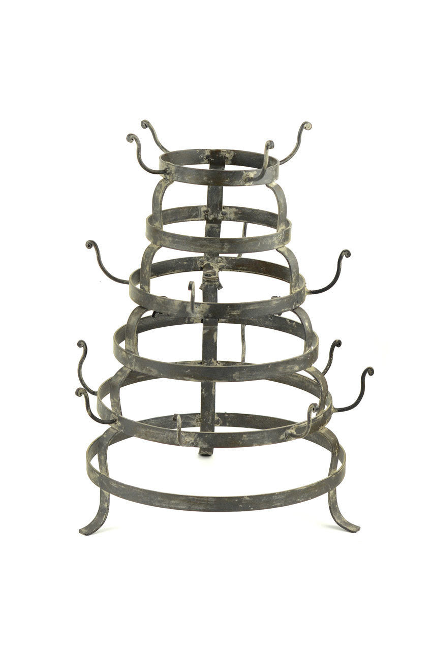 Vagabond Vintage Round Iron Bottle Rack | Modishstore | Wine Racks-2