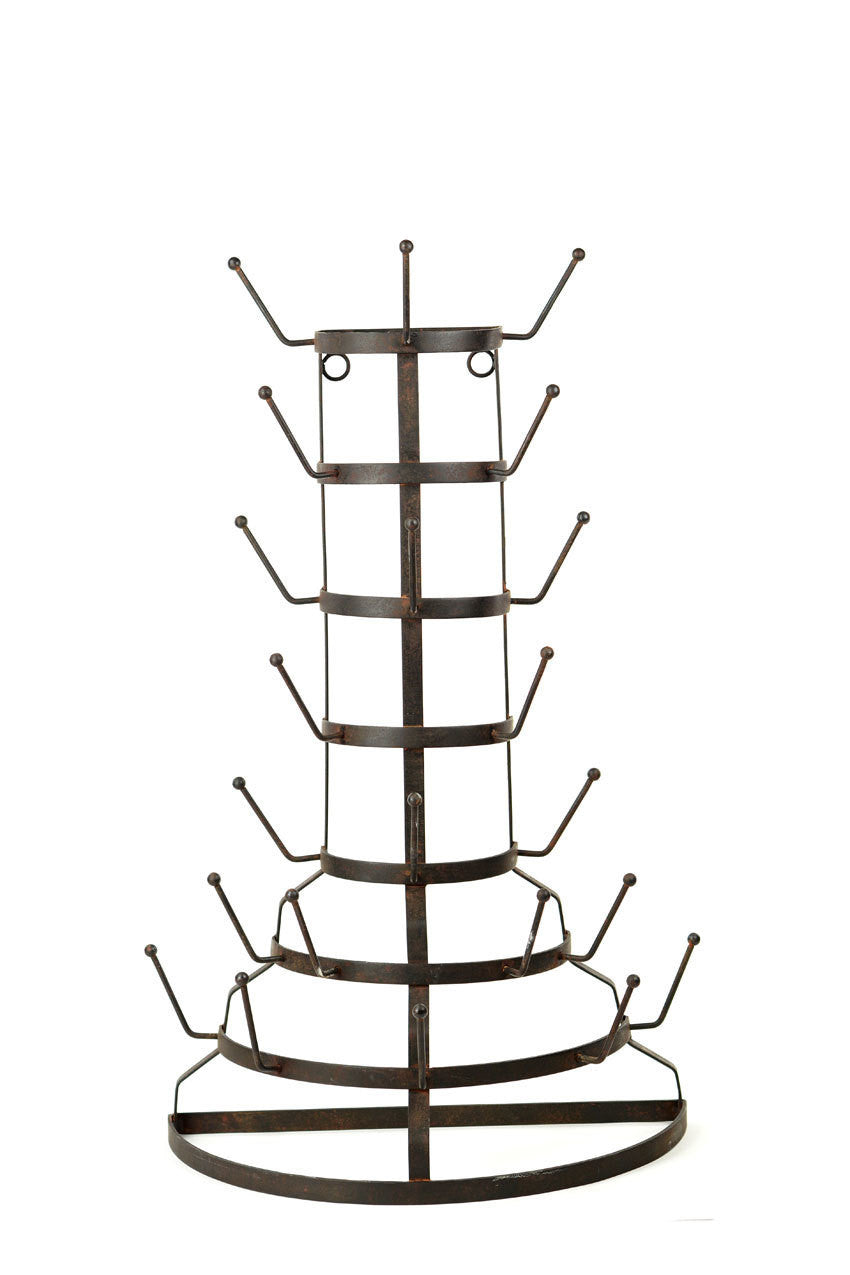 Vagabond Vintage Wall Mount Iron Bottle Rack | Modishstore | Wine Racks-2
