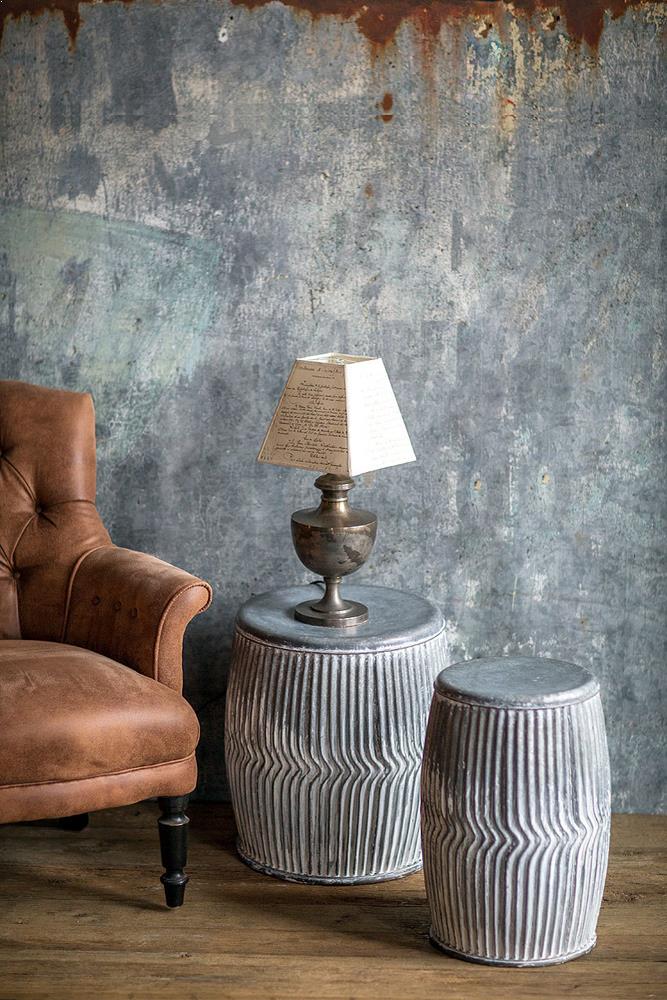 Vagabond Vintage Galvanized Dolly Seats/Planters | Modishstore | Planters, Troughs & Cachepots-5