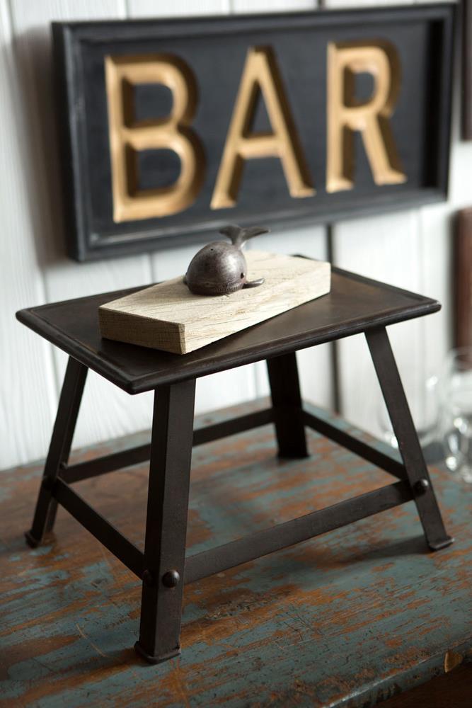 Vagabond Vintage Handmade Iron Stool/Riser | Modishstore | Side Tables