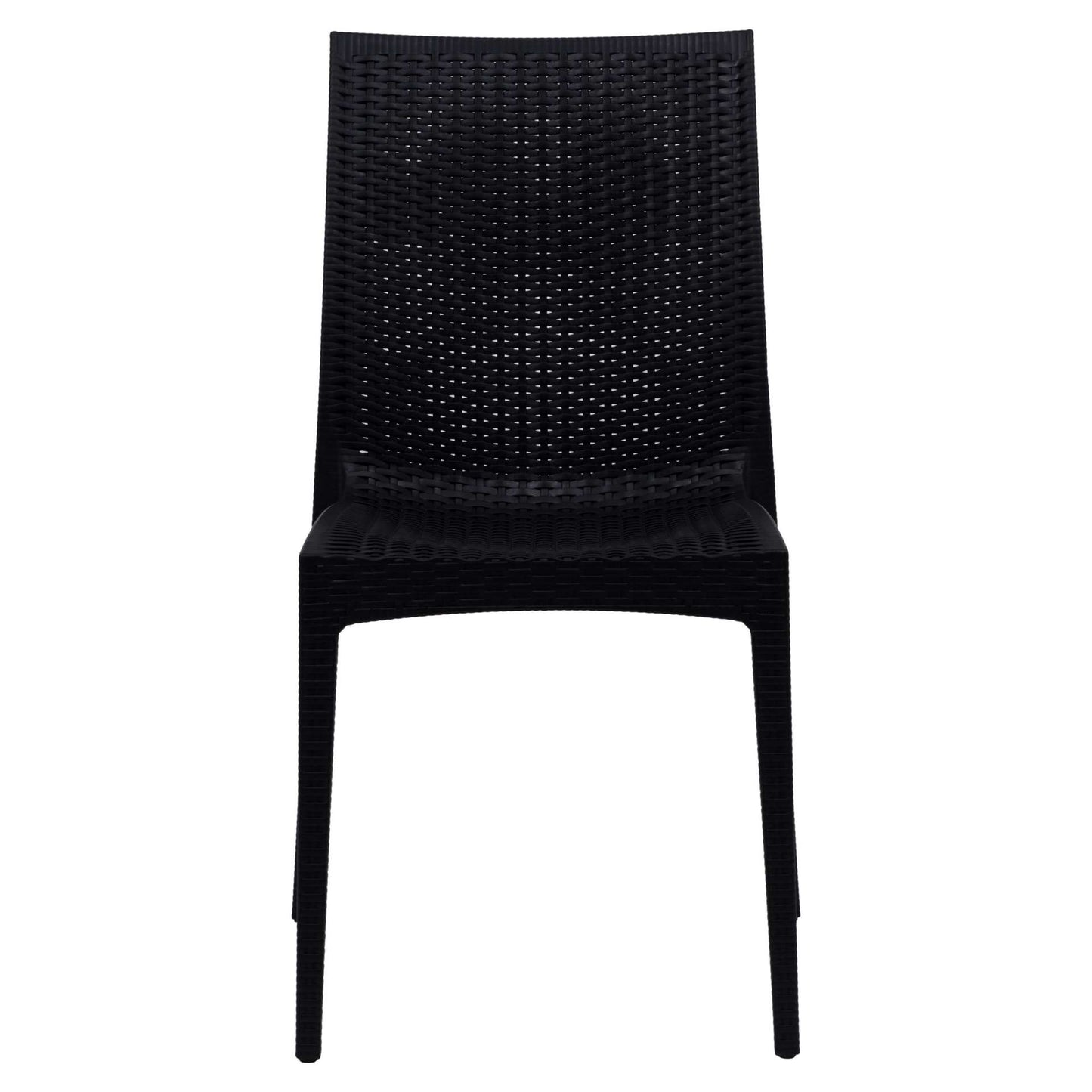 LeisureMod Weave Mace Indoor/Outdoor Dining Chair (Armless), Set of 2 | Dining Chairs | Modishstore - 9