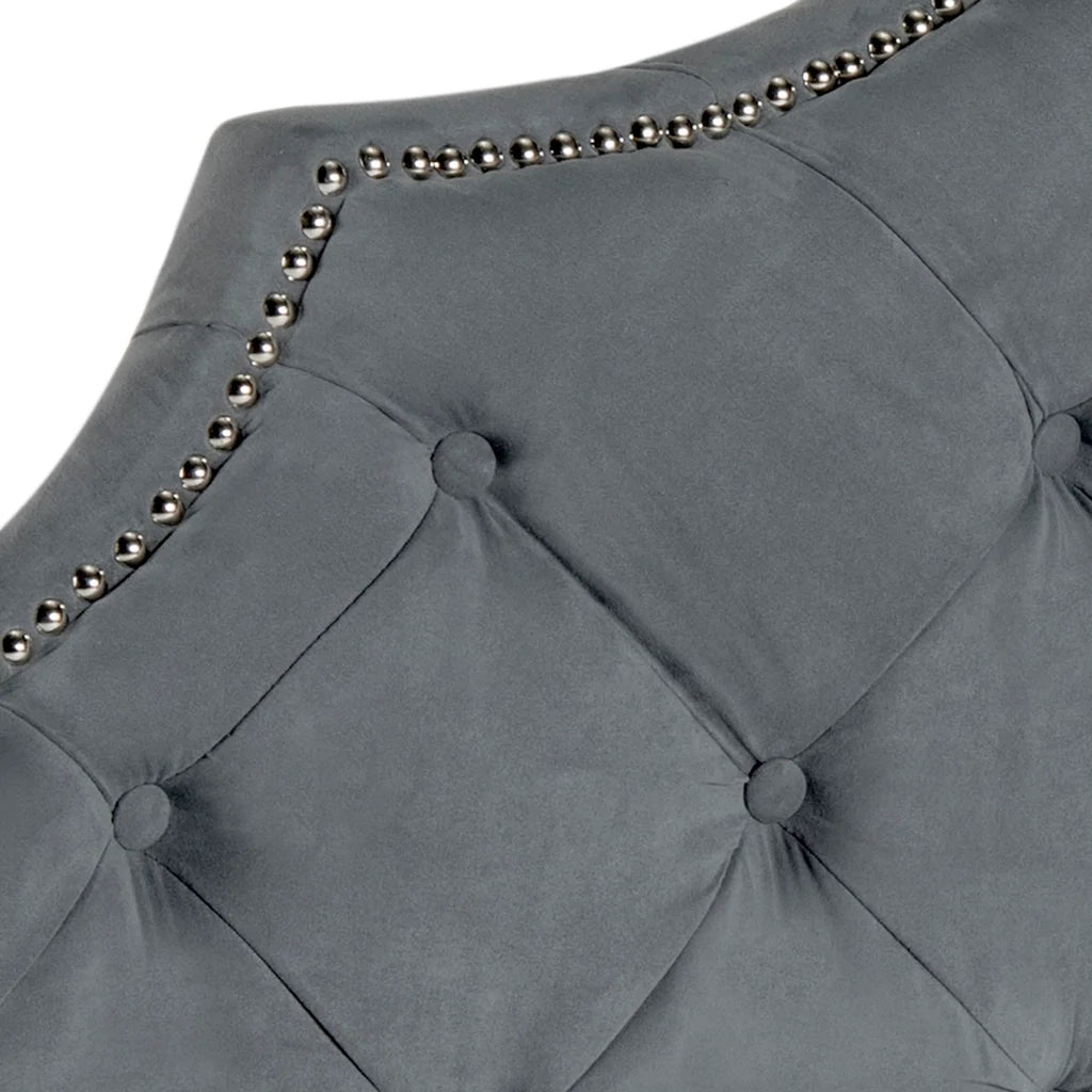 Safavieh Arebelle Twin Headboard Twin Size - Grey | Headboards | Modishstore - 3