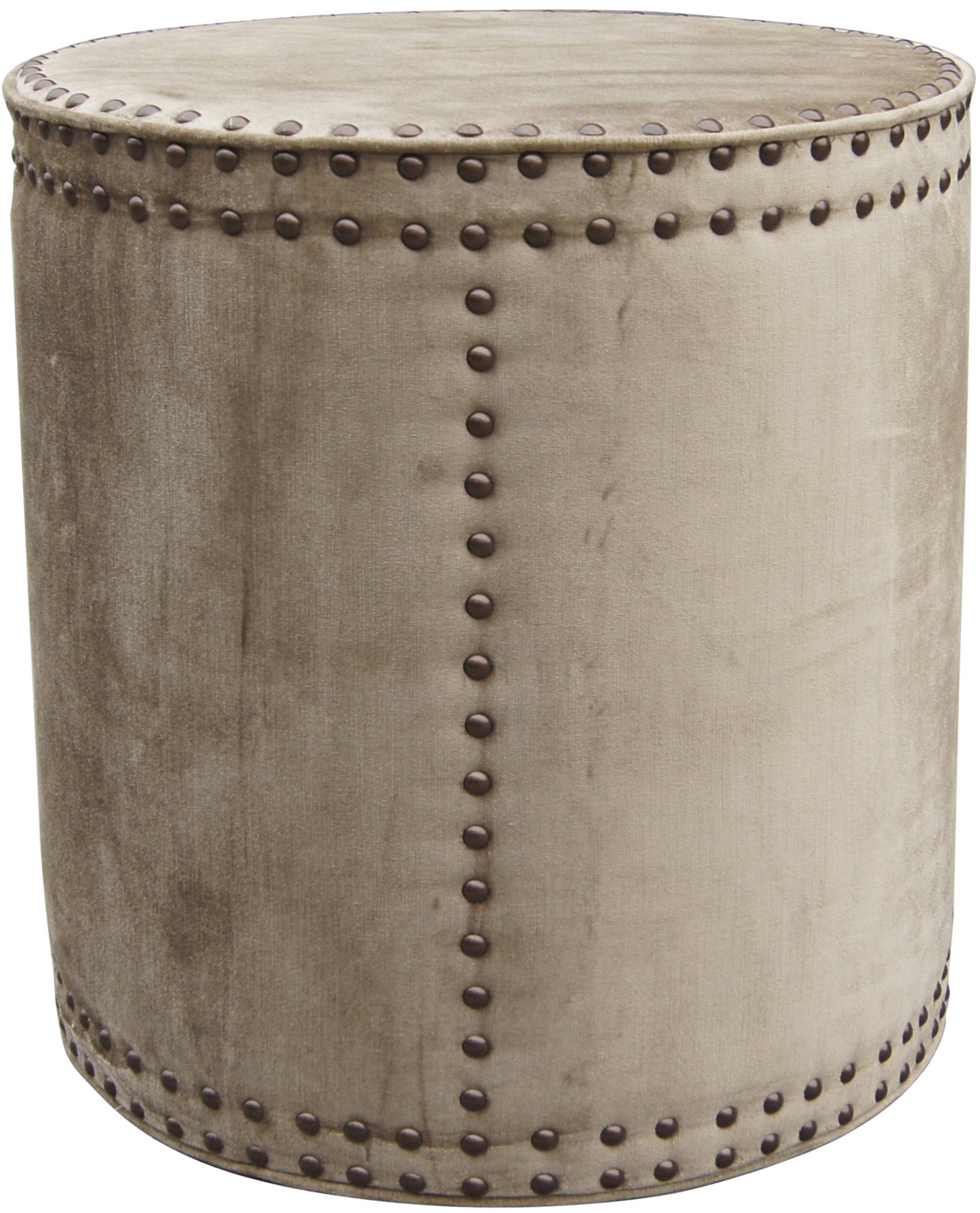 Safavieh Paula Ottoman - Brass Nail Heads | Ottomans | Modishstore - 5