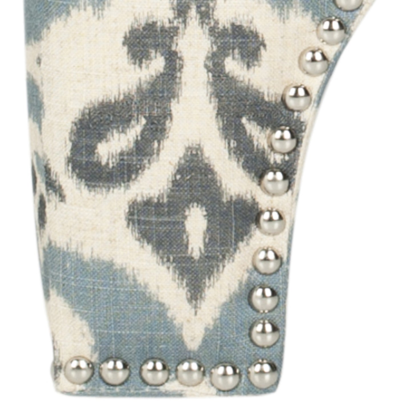 Safavieh Grant Ottoman - Silver Nail Heads | Ottomans | Modishstore - 34