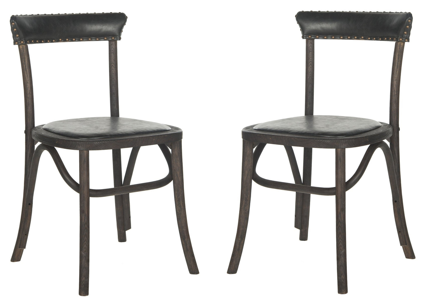 Safavieh Kenny Side Chair - Brass Nail Heads | Dining Chairs | Modishstore - 1