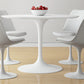 Tulip 42" Fiberglass Dining Table & Chairs 5Pc Set By Modholic | Dining Sets | Modishstore - 3