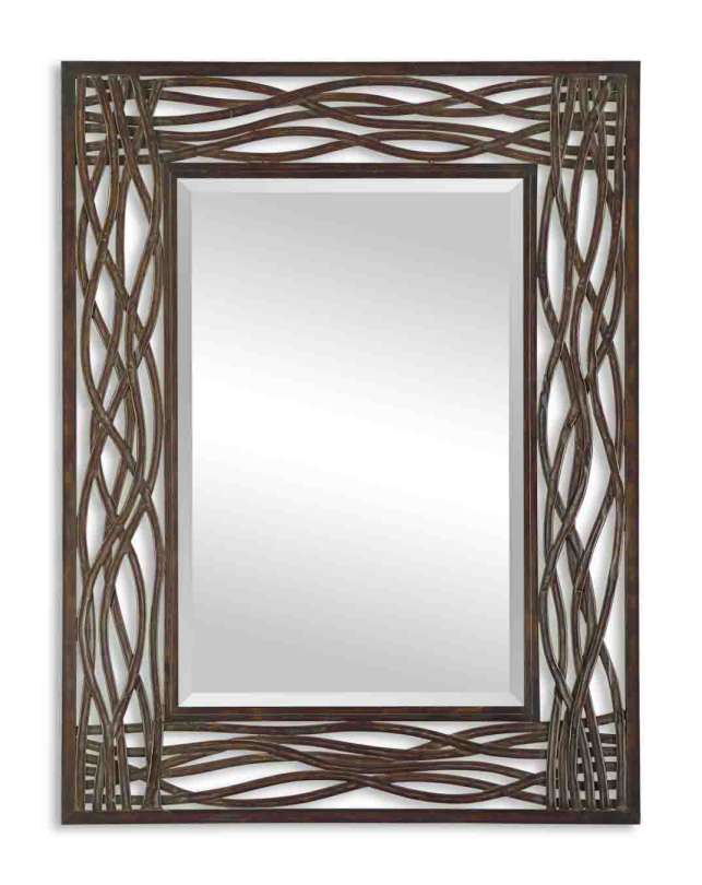 Uttermost Dorigrass Brown Metal Mirror | Mirrors | Modishstore - 2