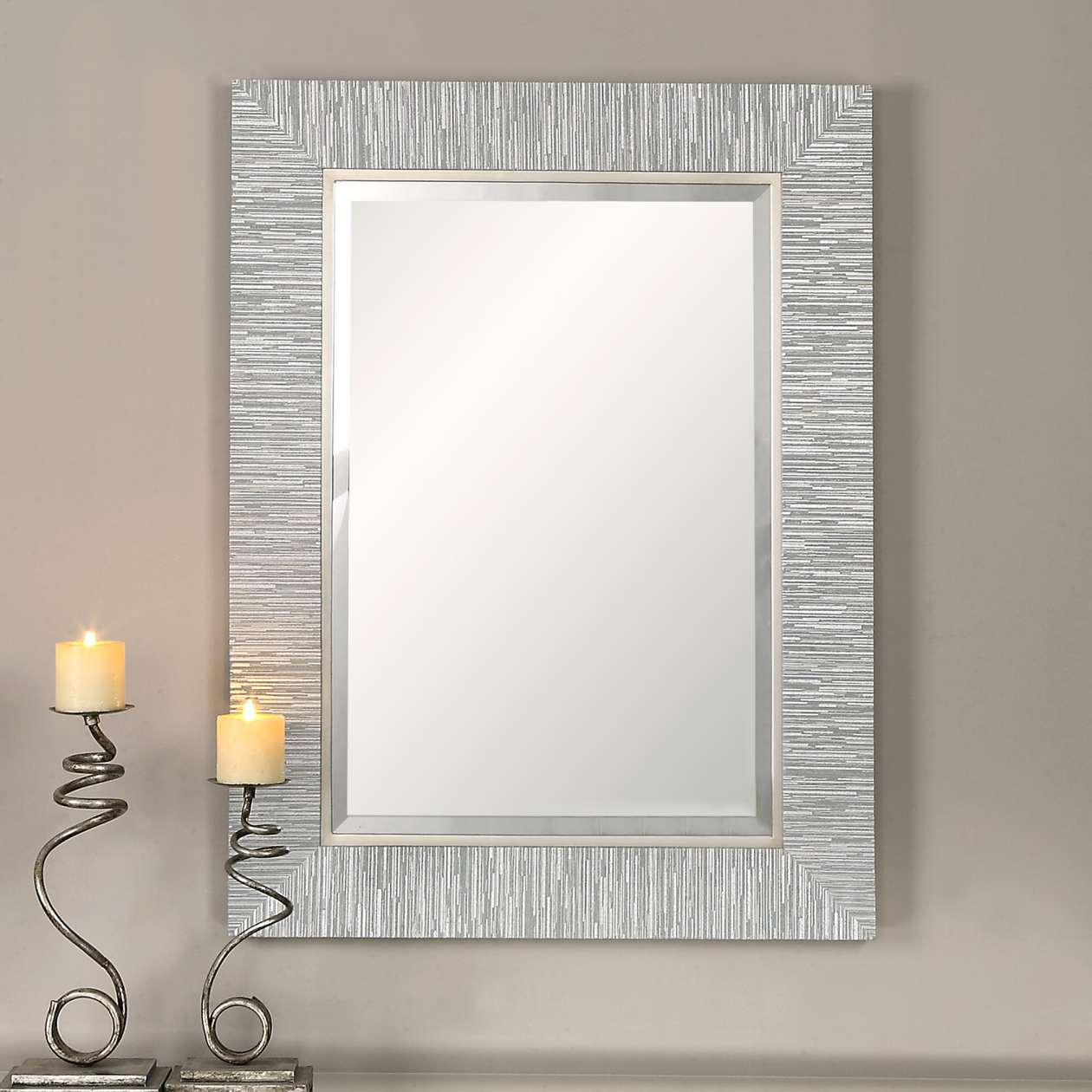 Uttermost Belaya Gray Wood Mirror | Mirrors | Modishstore - 2