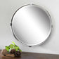 Uttermost Tazlina Brushed Nickel Round Mirror | Mirrors | Modishstore - 2
