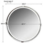 Uttermost Tazlina Brushed Nickel Round Mirror | Mirrors | Modishstore - 4