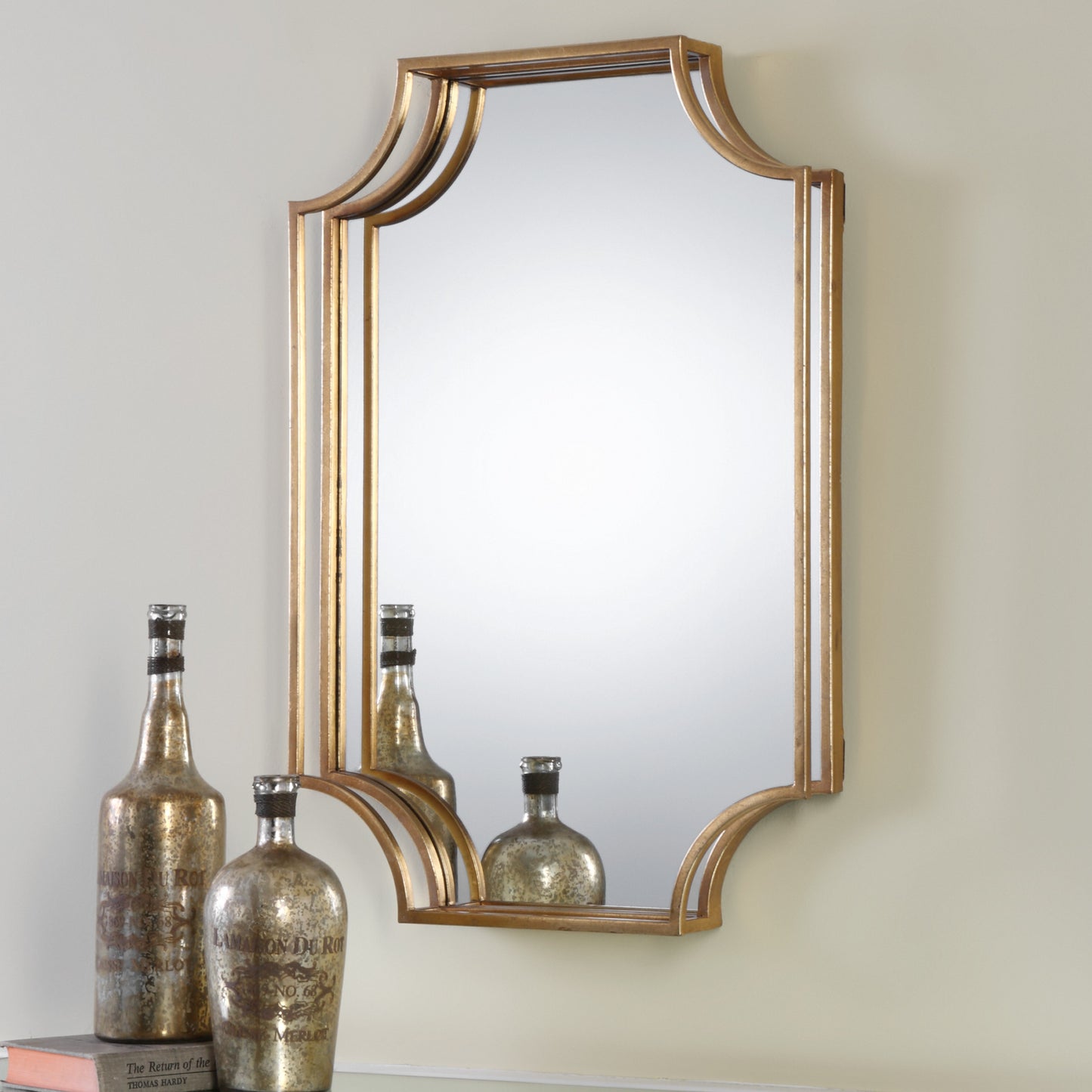 Uttermost Lindee Gold Wall Mirror | Mirrors | Modishstore - 2