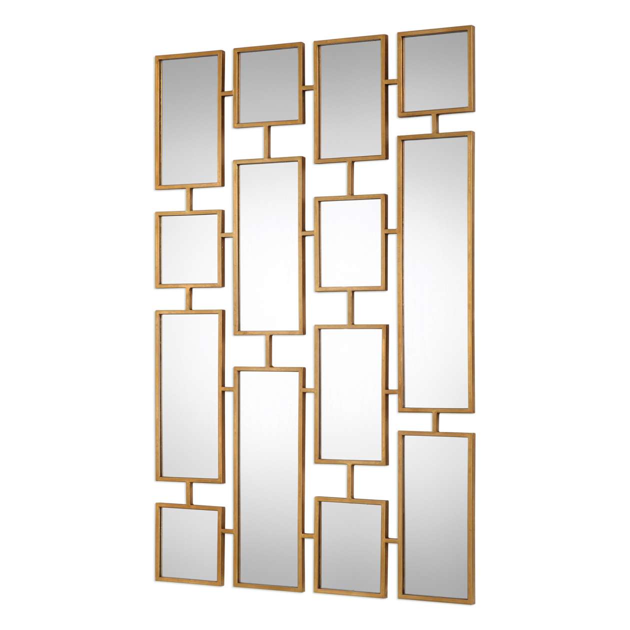 Uttermost Kennon Forged Gold Rectangles Mirror | Mirrors | Modishstore - 2