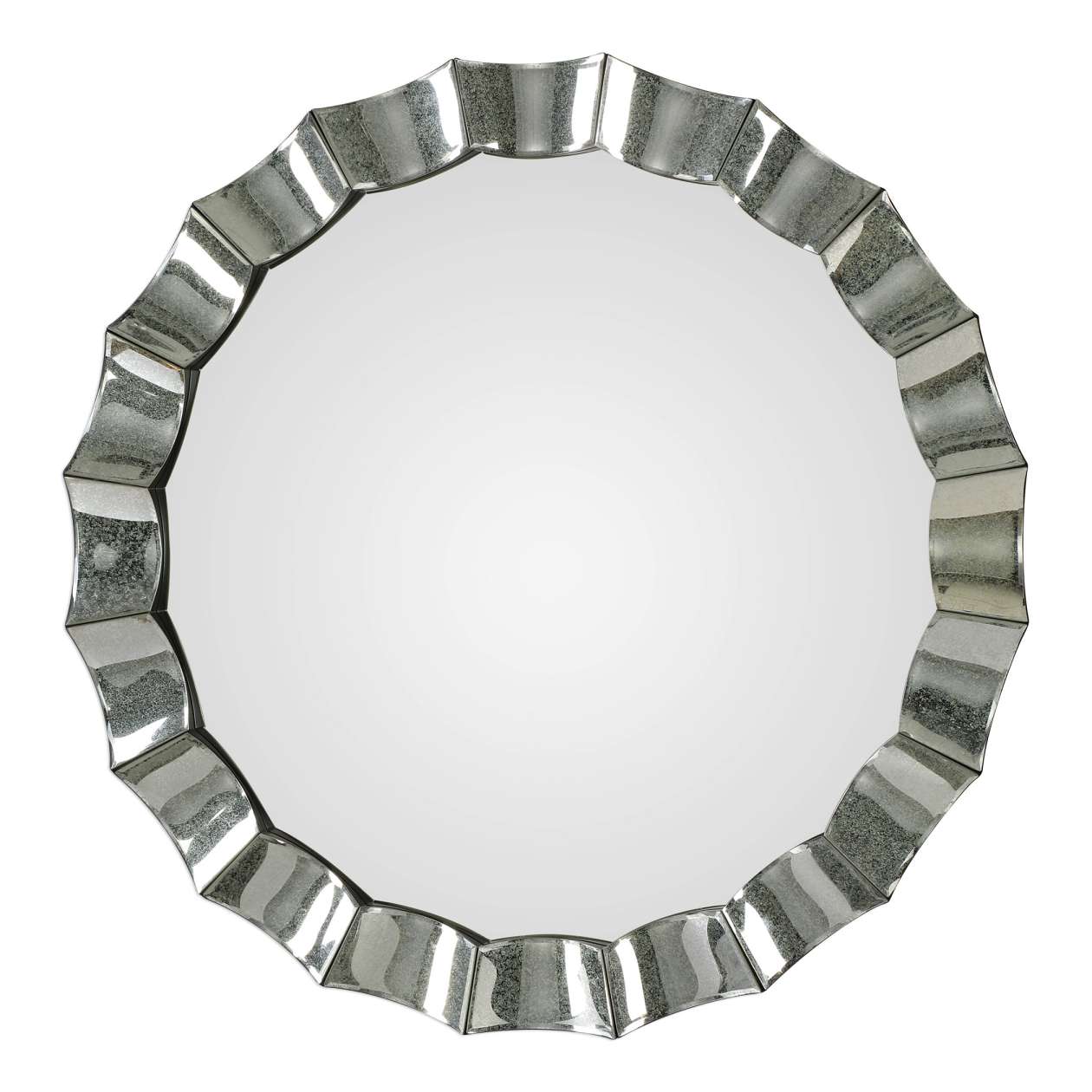 Uttermost Sabino Scalloped Round Mirror | Mirrors | Modishstore - 3