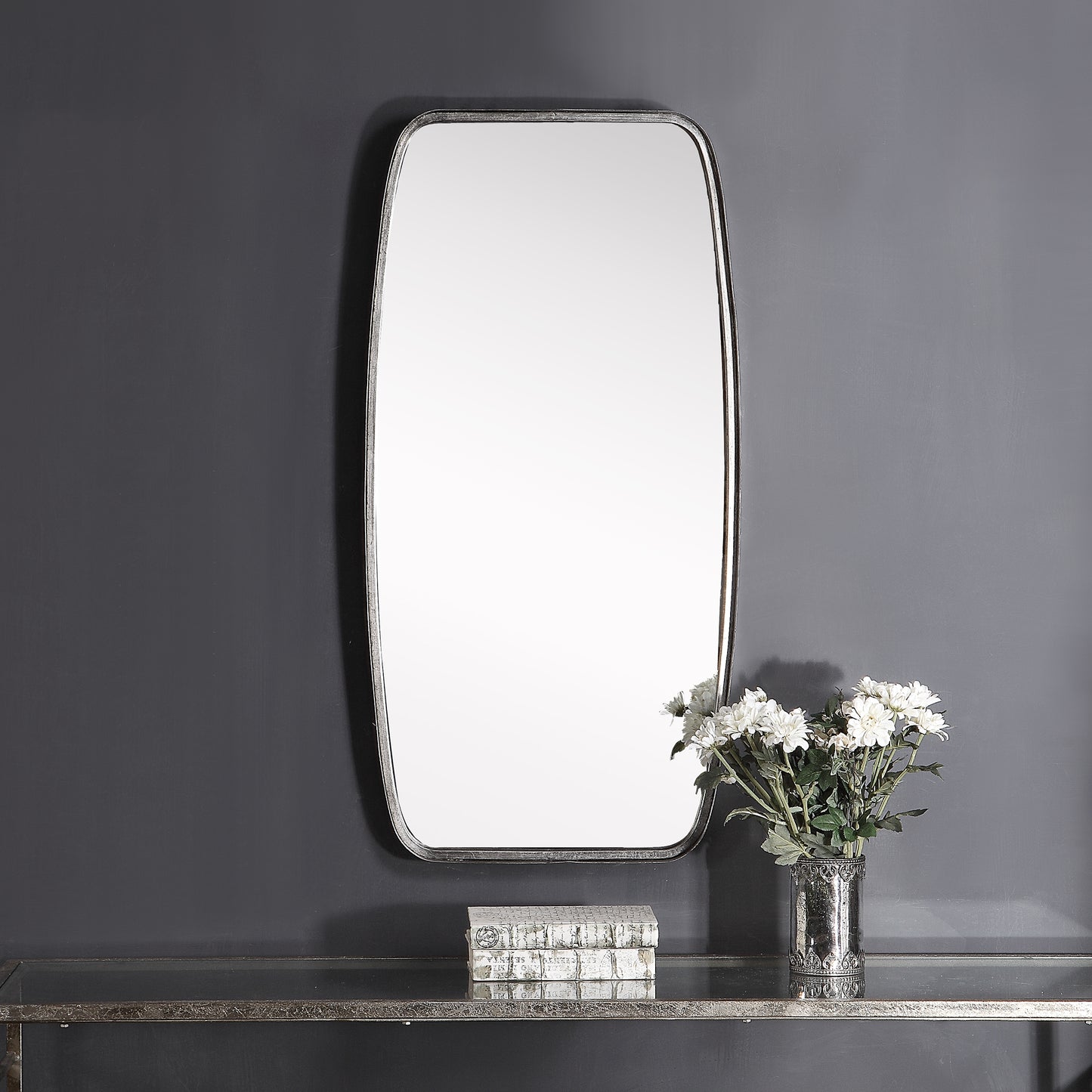 Shaped mirror with rounded corners By Modish Store | Mirrors | Modishstore - 4
