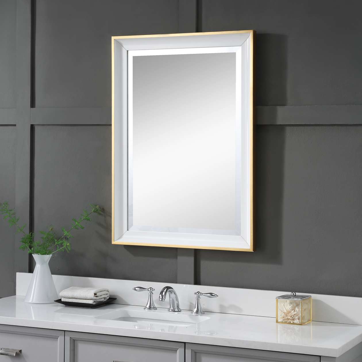 Uttermost Gema White Mirror | Mirrors | Modishstore - 6
