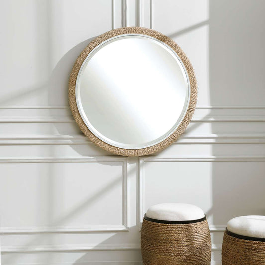 Uttermost Carbet Round Rope Mirror | Mirrors | Modishstore
