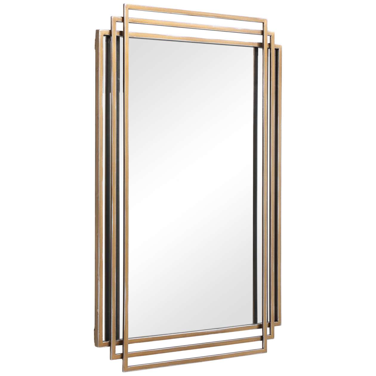 Uttermost Amherst Brushed Gold Mirror | Mirrors | Modishstore - 5