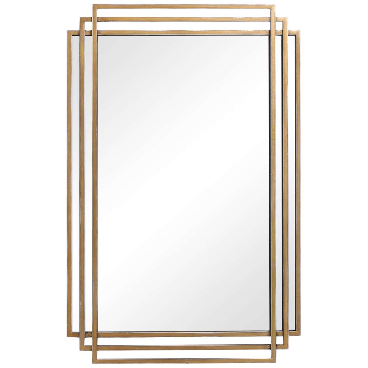 Uttermost Amherst Brushed Gold Mirror | Mirrors | Modishstore - 3