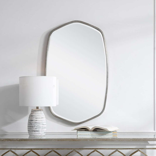 Uttermost Duronia Brushed Silver Mirror | Mirrors | Modishstore