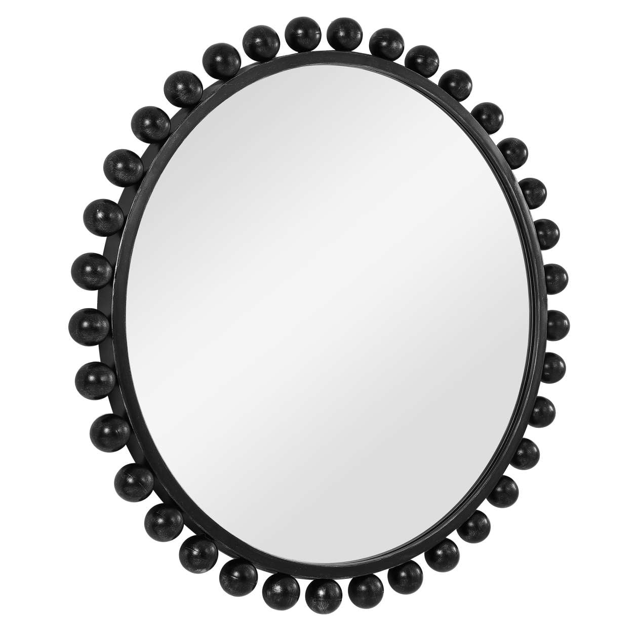 Uttermost Cyra Black Round Mirror | Mirrors | Modishstore - 6