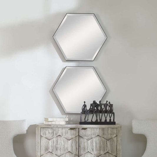 Uttermost Amaya Octagonal Mirrors, S/2 | Mirrors | Modishstore