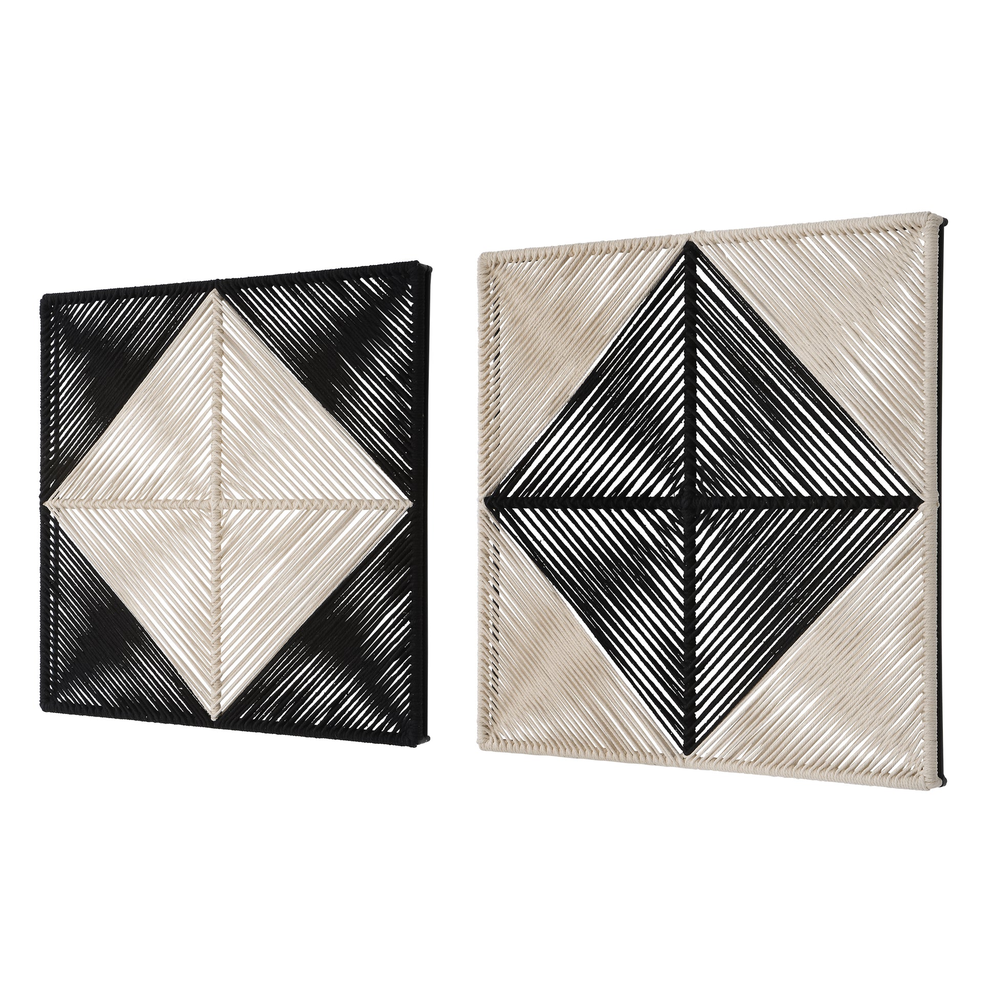 Uttermost Seeing Double Rope Wall Squares, Set Of 2 | Wall Art | Modishstore - 5