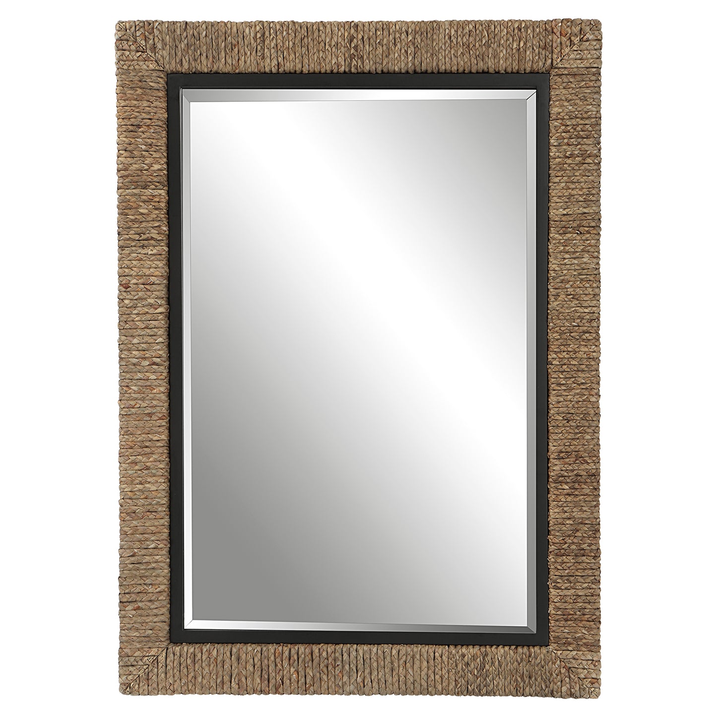 Uttermost Island Braided Straw Mirror | Mirrors | Modishstore - 2