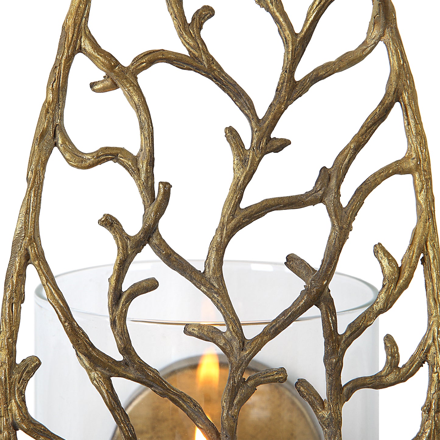 Uttermost Woodland Treasure Gold Candle Sconce | Candle Holders | Modishstore - 5