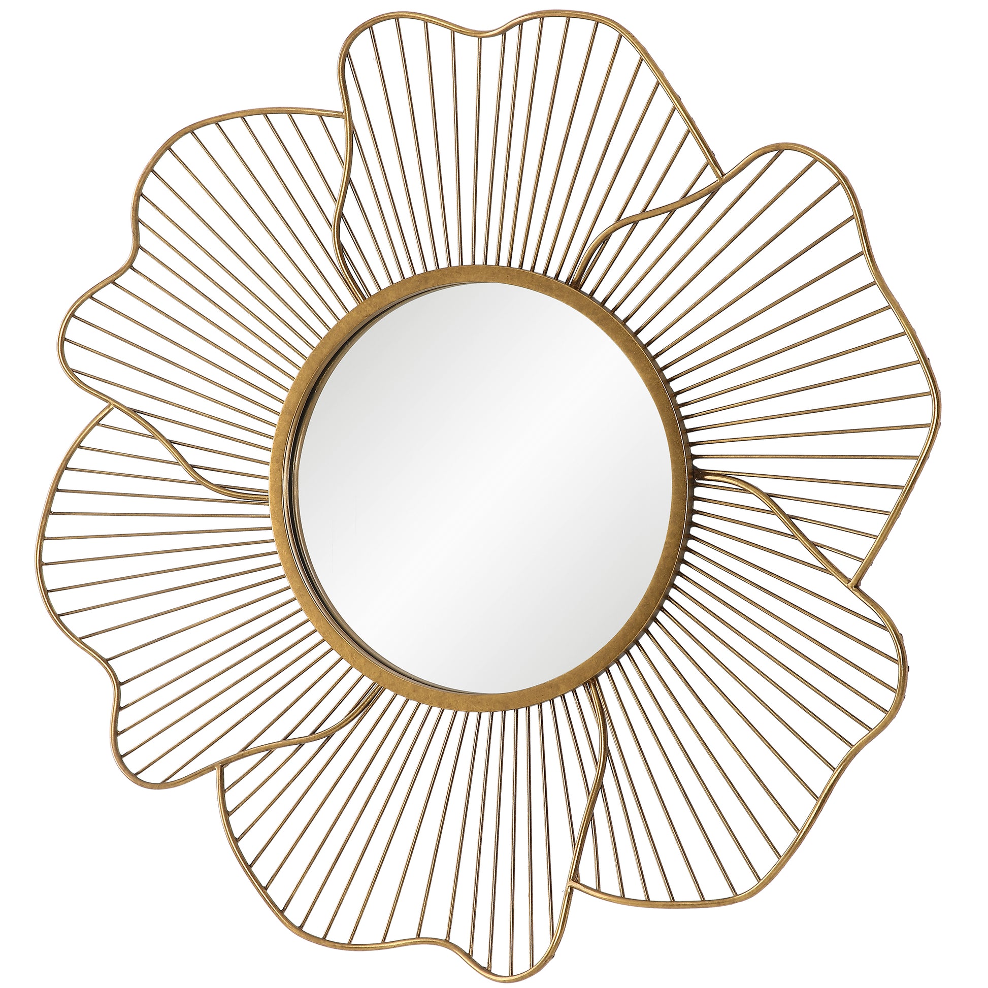 Uttermost Blossom Gold Floral Mirror | Mirrors | Modishstore - 5