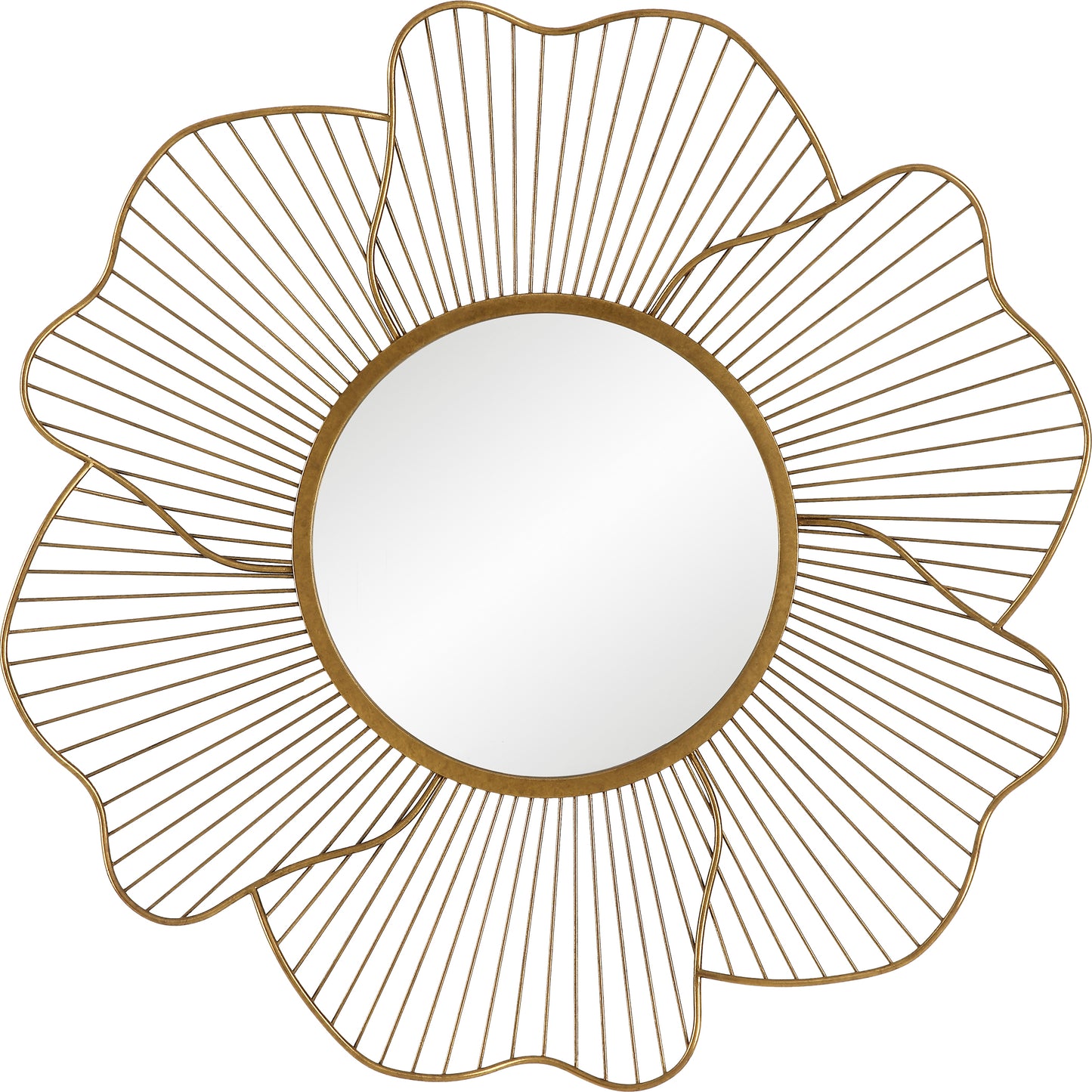 Uttermost Blossom Gold Floral Mirror | Mirrors | Modishstore - 2