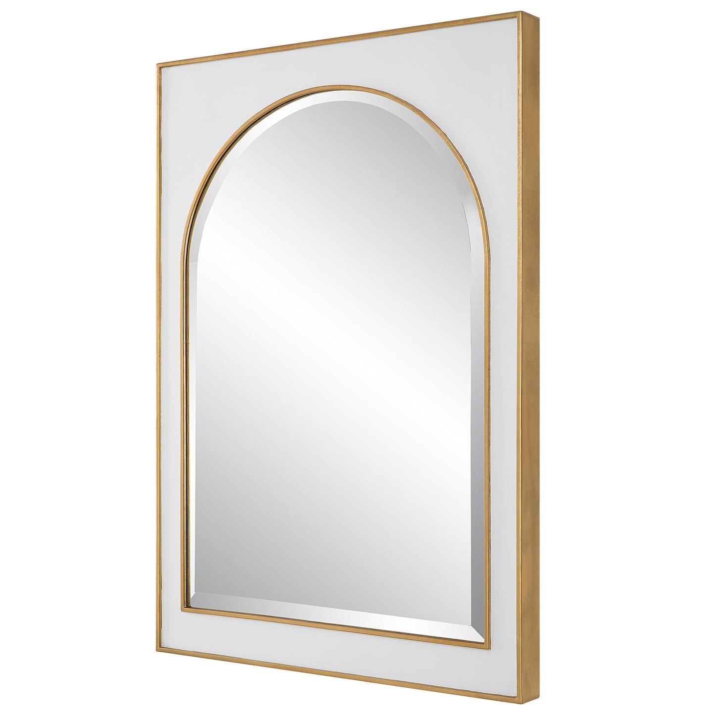 Uttermost Crisanta Gloss White Arch Mirror | Mirrors | Modishstore - 5