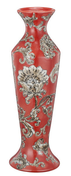 Ceramic Red Candle Holder - Set Of 2 | Candle Holders | Modishstore - 2