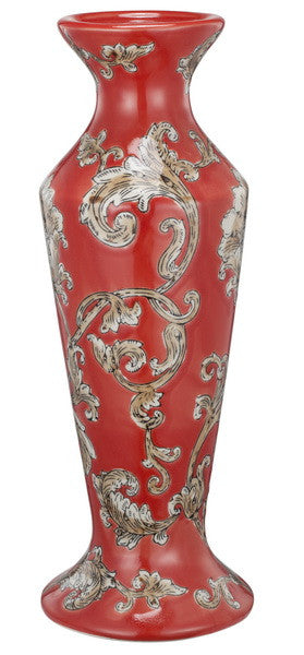 Ceramic Red Candle Holder - Set Of 2 | Candle Holders | Modishstore