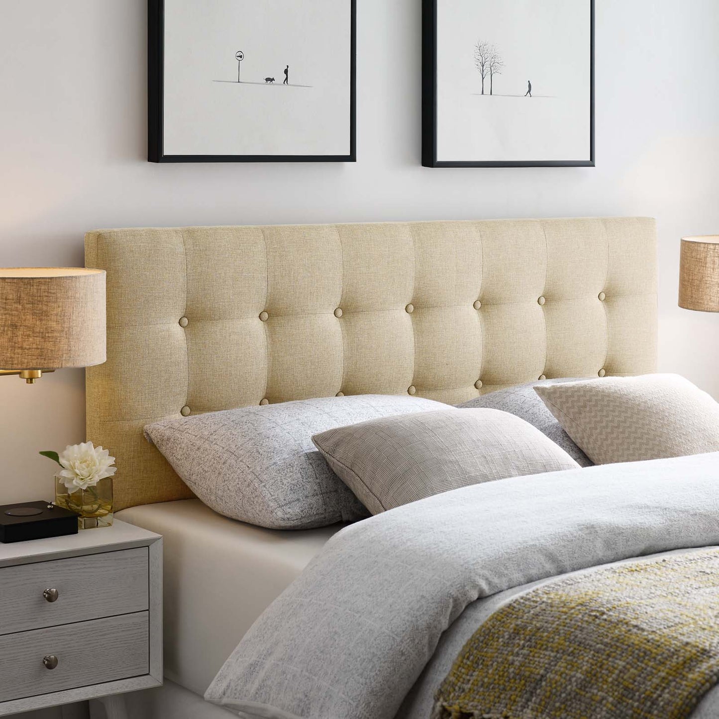 Modway Emily King Upholstered Fabric Headboard - MOD-5174 | Headboards | Modishstore - 18