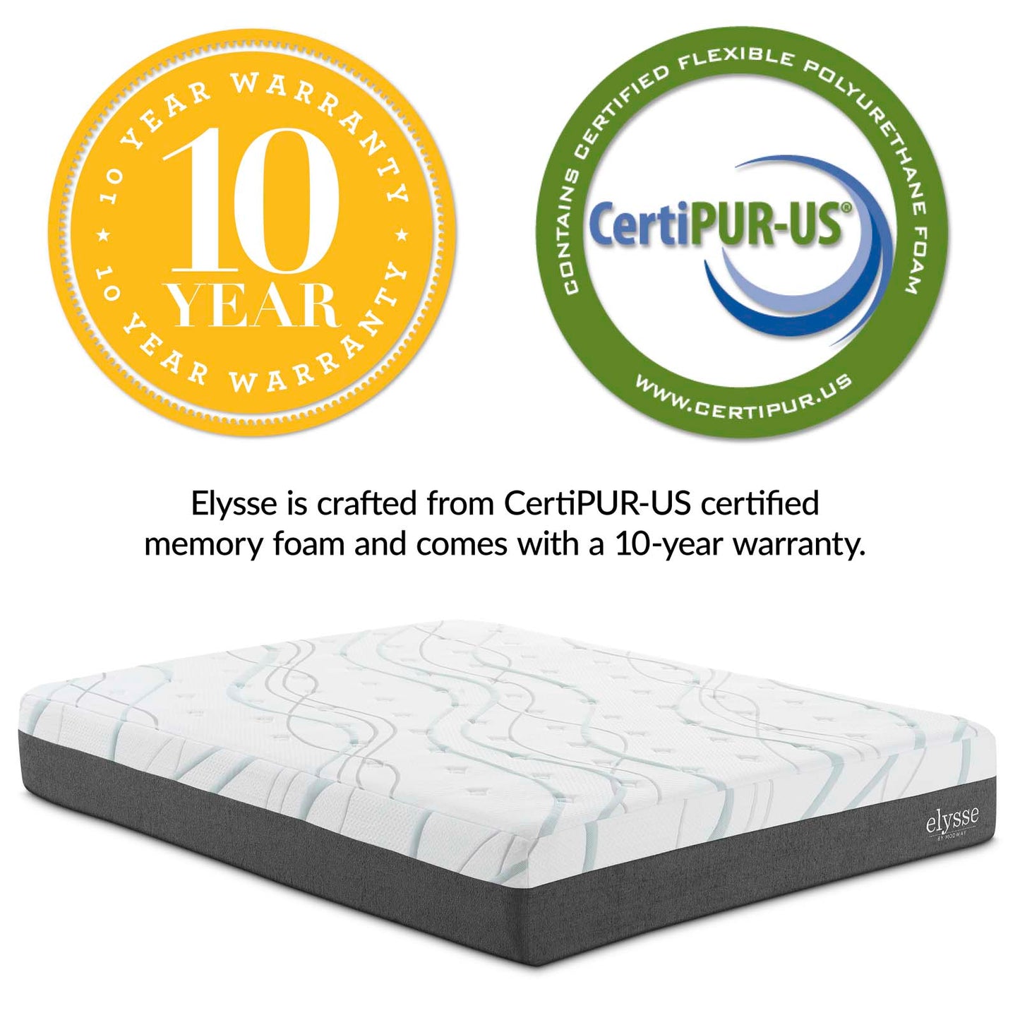 Elysse King CertiPUR-US® Certified Foam 12" Gel Infused Hybrid Mattress By Modway - MOD-5580 | Mattresses | Modishstore - 3