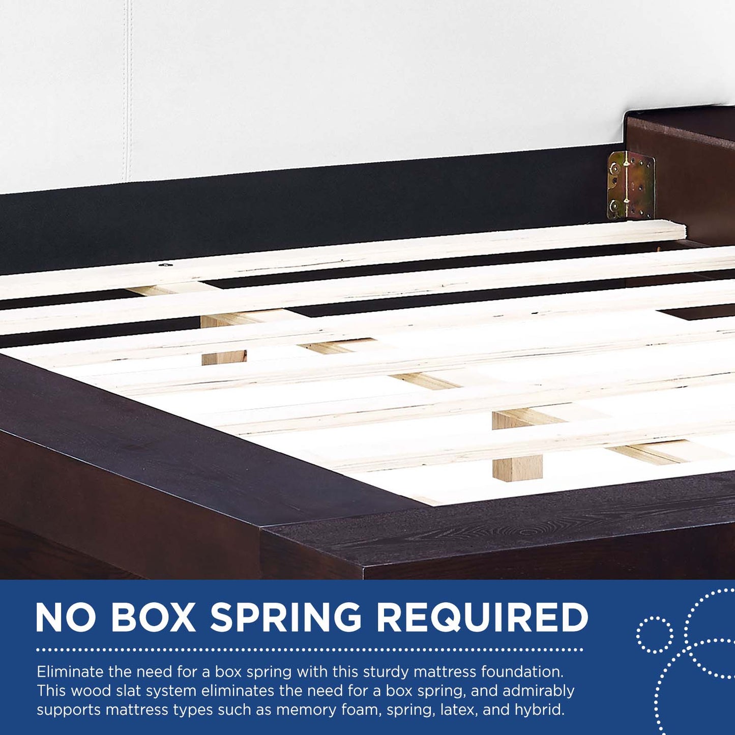 Modway Freja Queen Vinyl Platform Bed - MOD-5722 | Beds | Modishstore - 3