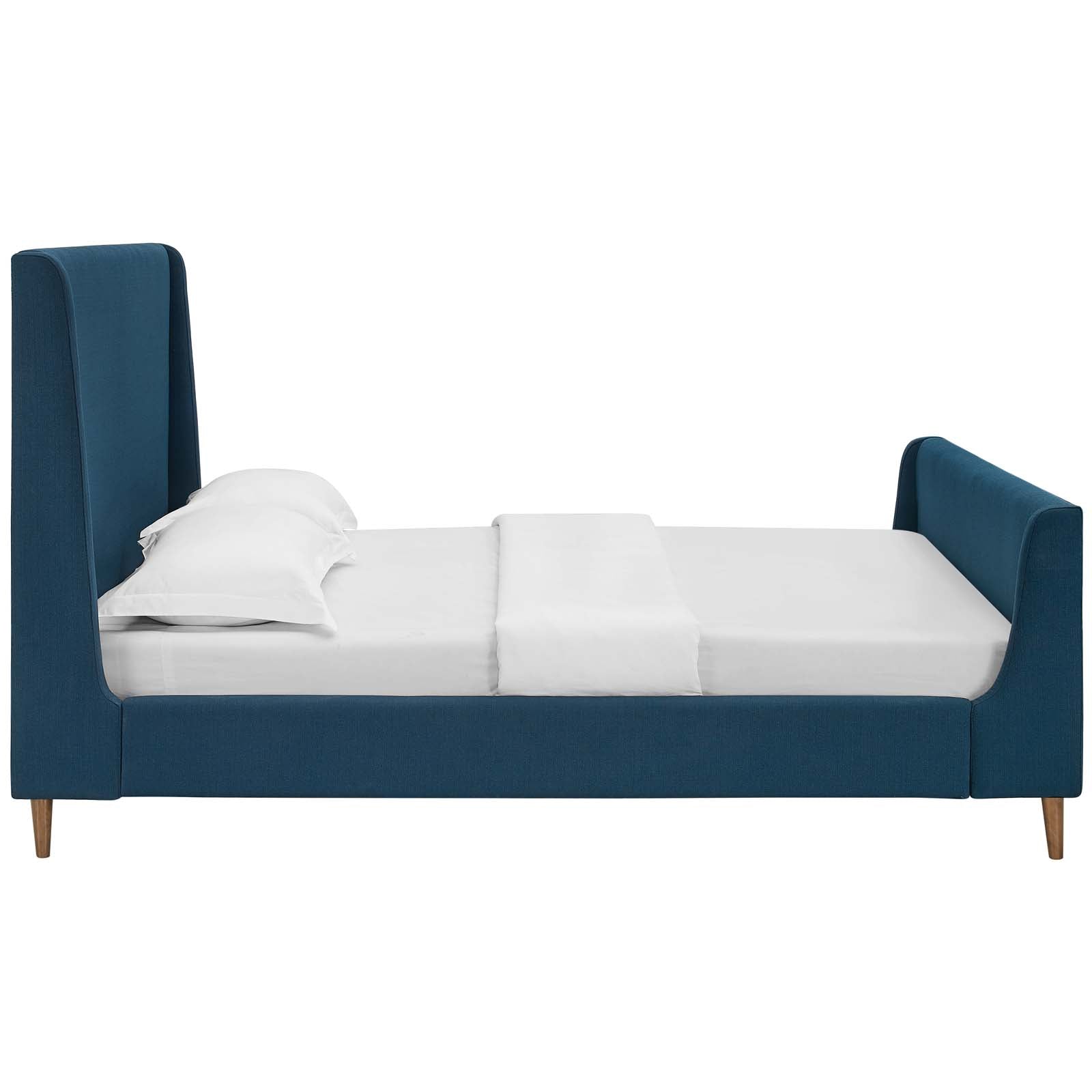 Modway Aubree Queen Upholstered Fabric Sleigh Platform Bed | Beds | Modishstore-7