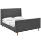 Modway Aubree Queen Upholstered Fabric Sleigh Platform Bed | Beds | Modishstore-3