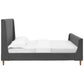 Modway Aubree Queen Upholstered Fabric Sleigh Platform Bed | Beds | Modishstore-11