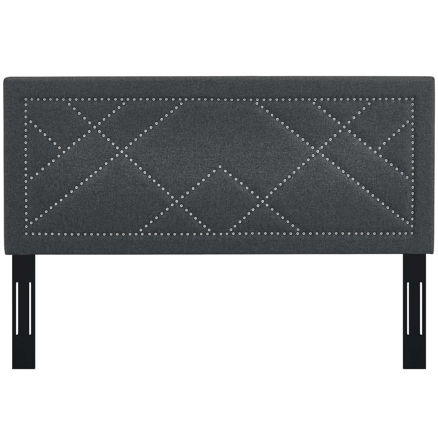 Modway Reese Nailhead Full / Queen Upholstered Linen Fabric Headboard | Headboards | Modishstore-8
