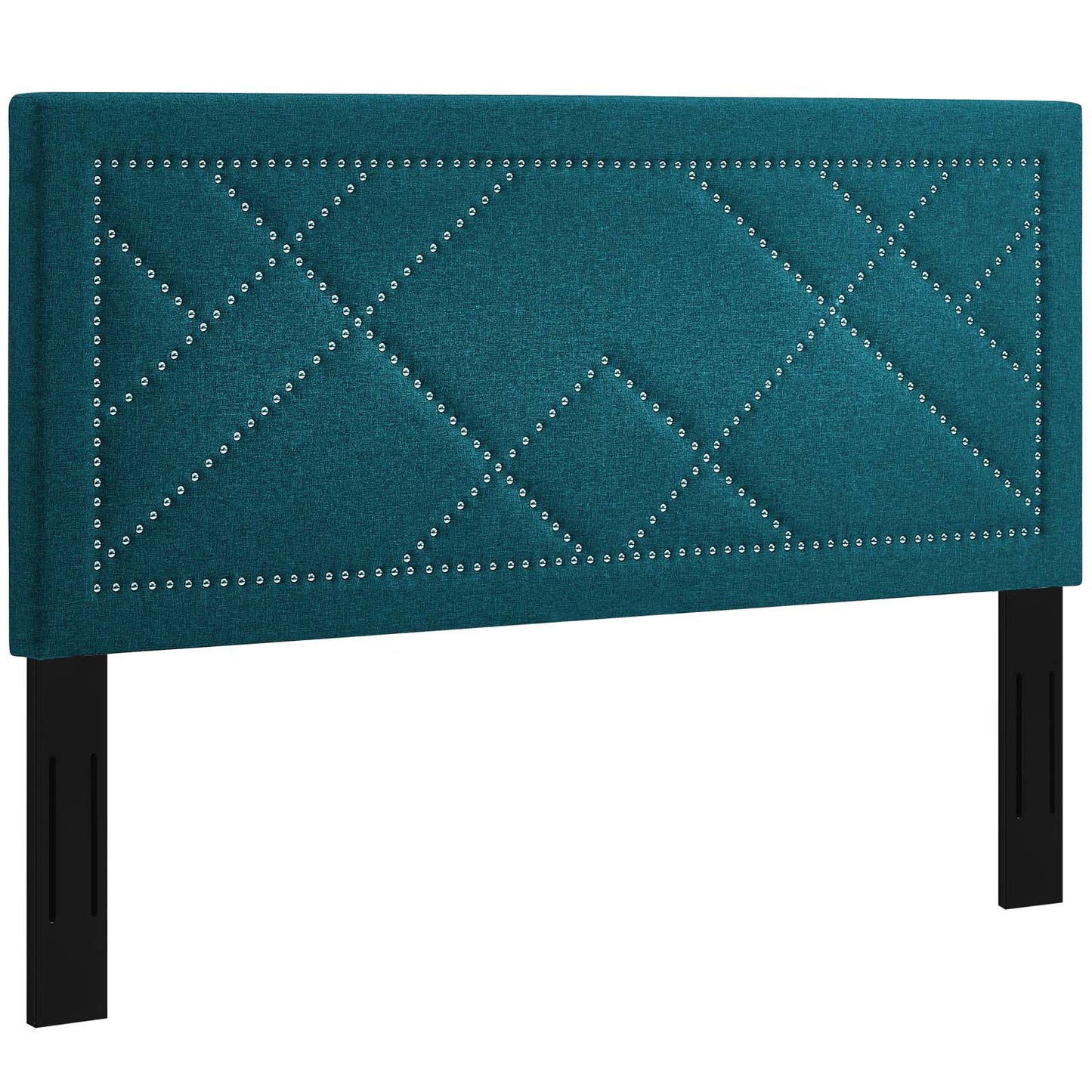 Modway Reese Nailhead Full / Queen Upholstered Linen Fabric Headboard - MOD-5844 | Headboards | Modishstore - 14